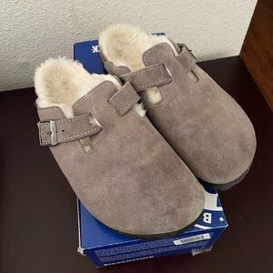 Birkenstock Boston Shearling Sandal Size 39